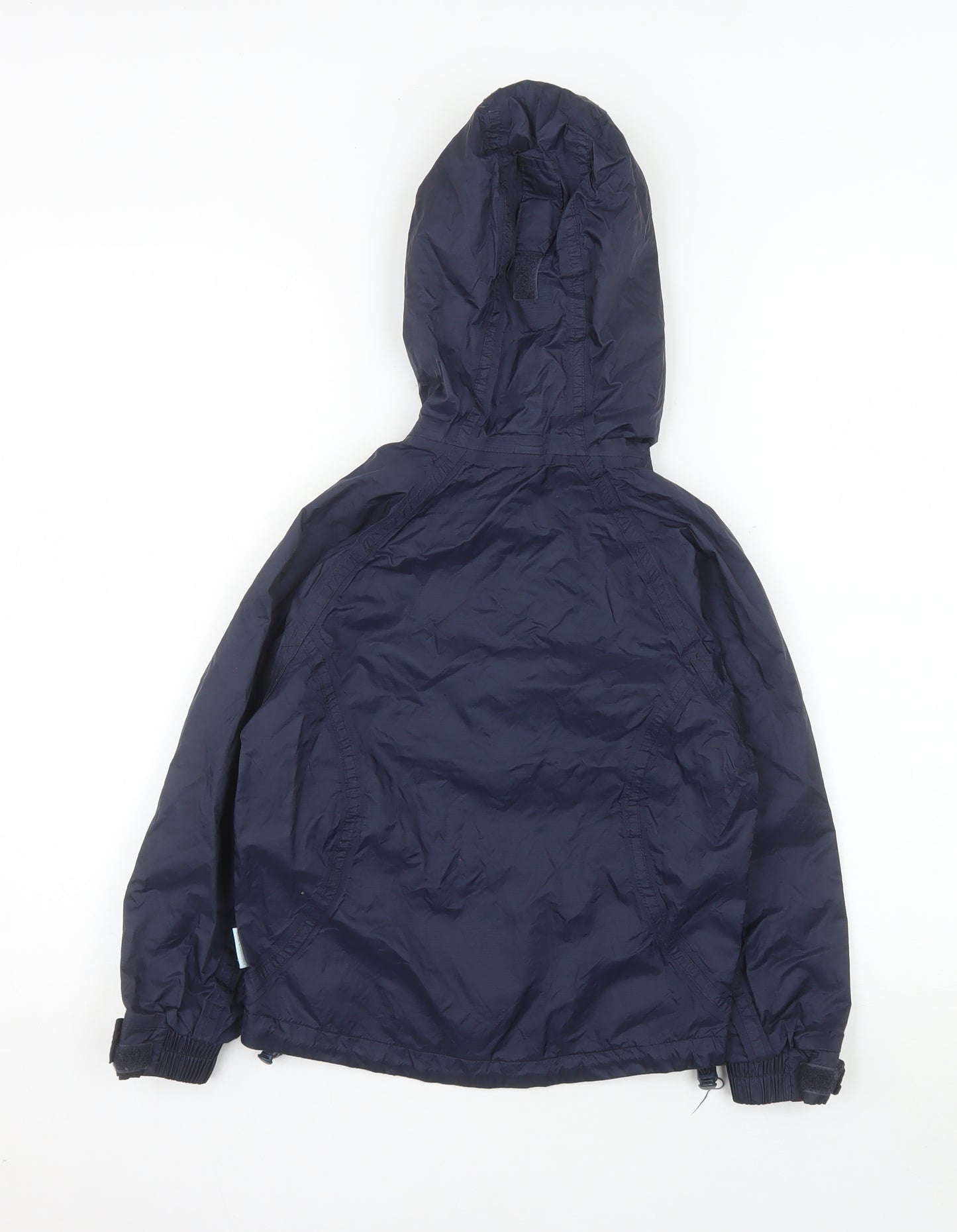 Trespass Boys Blue Waterproof Hooded Rain Jacket 5-6 Years Windproof Coat