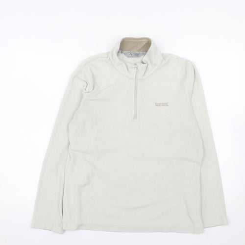 Regatta Women's Beige 1/2 Zip Fleece Sweatshirt UK 10 Polyester Outdoor