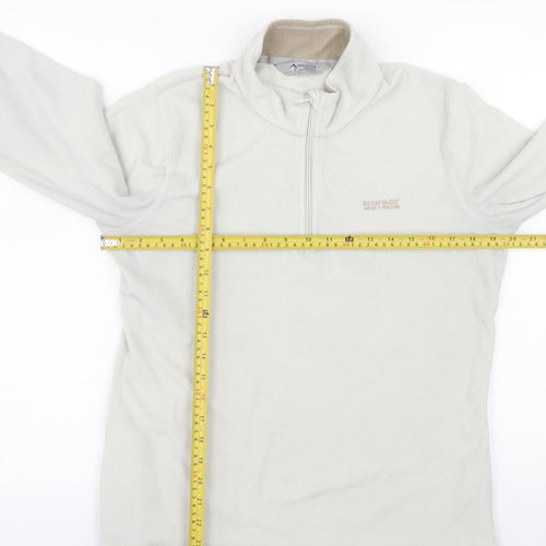 Regatta Women's Beige 1/2 Zip Fleece Sweatshirt UK 10 Polyester Outdoor