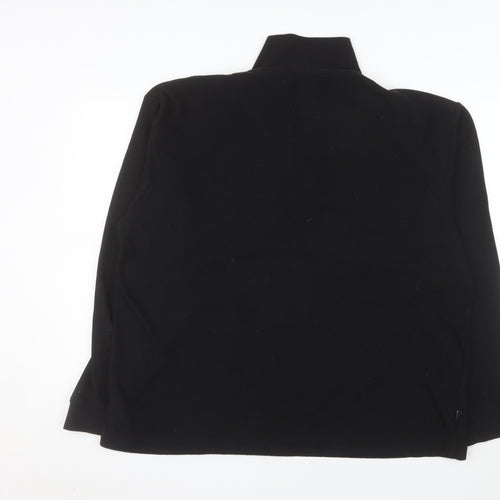 Campri Men's Black XL Fleece 1/2 Zip Pullover Sweatshirt