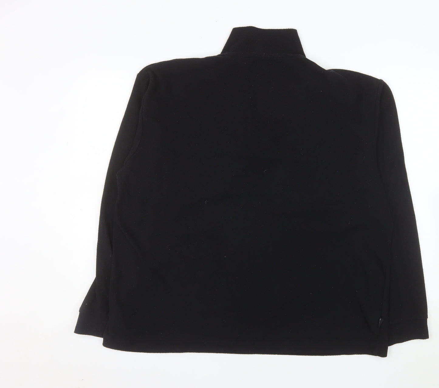 Campri Men's Black XL Fleece 1/2 Zip Pullover Sweatshirt