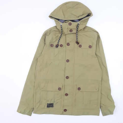 Brookhaven Men's Green Small Hooded Cotton Parka Jacket