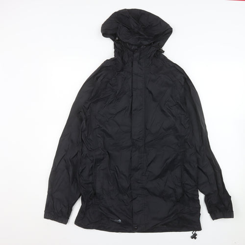 Regatta Mens Black XS Waterproof Hooded Rain Jacket