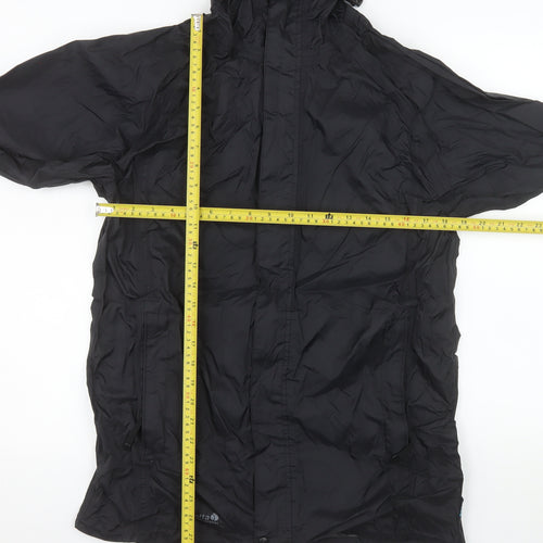 Regatta Mens Black XS Waterproof Hooded Rain Jacket