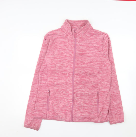 Mountain Warehouse Womens Pink Full Zip Fleece Sweatshirt Size 16