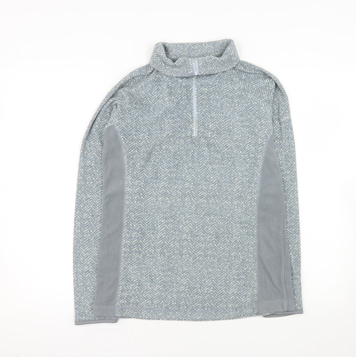 Columbia Women's Grey 1/2 Zip Fleece Pullover Sweatshirt M