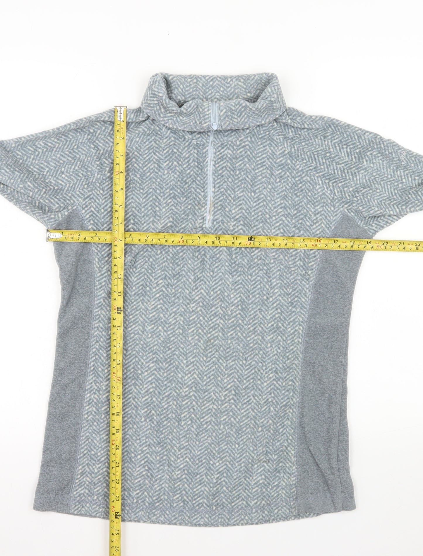 Columbia Women's Grey 1/2 Zip Fleece Pullover Sweatshirt M