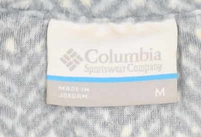 Columbia Women's Grey 1/2 Zip Fleece Pullover Sweatshirt M