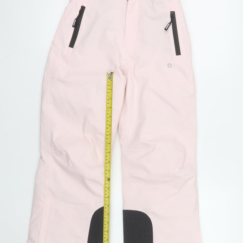 Marks and Spencer Girls Pink Waterproof Snow Pants 9-10 Years Regular Fit