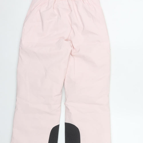 Marks and Spencer Girls Pink Waterproof Snow Pants 9-10 Years Regular Fit