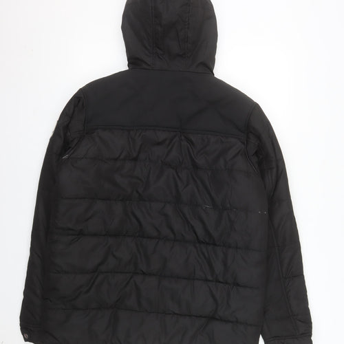 Regatta Mens Black L Hooded Puffer Jacket Winter Outdoor Coat