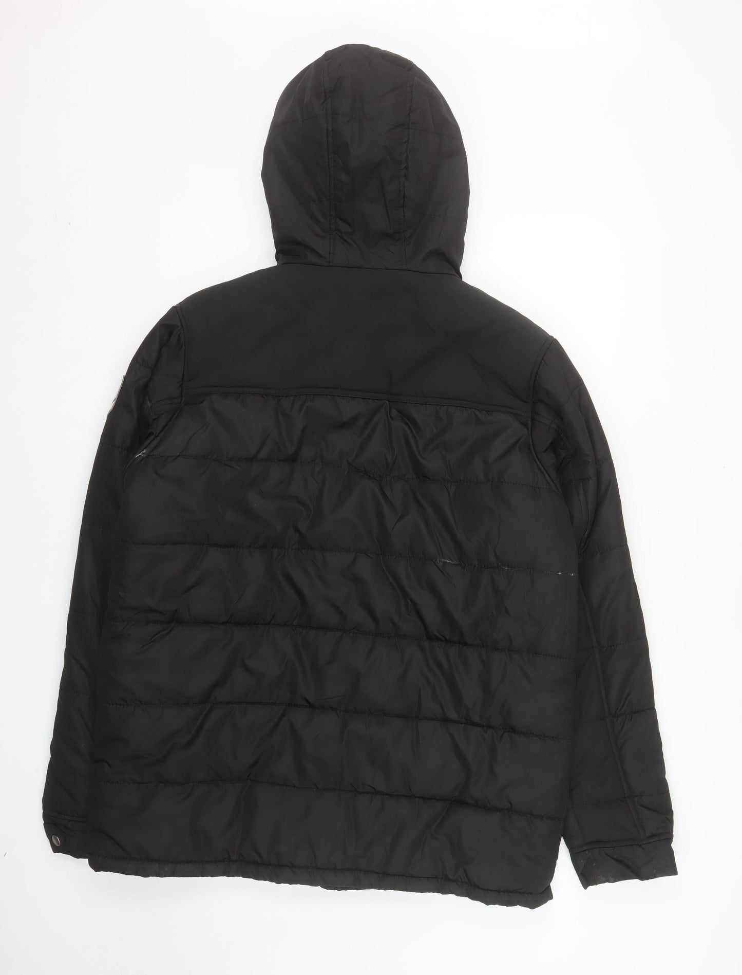 Regatta Mens Black L Hooded Puffer Jacket Winter Outdoor Coat