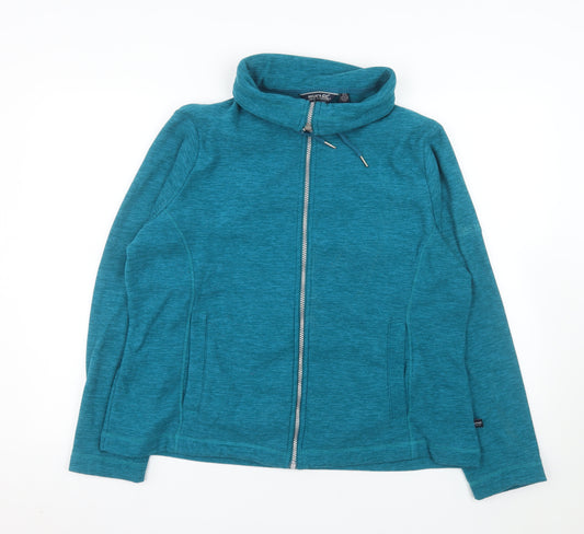 Regatta Womens Blue Full Zip Fleece Jacket Size 16 Outdoor