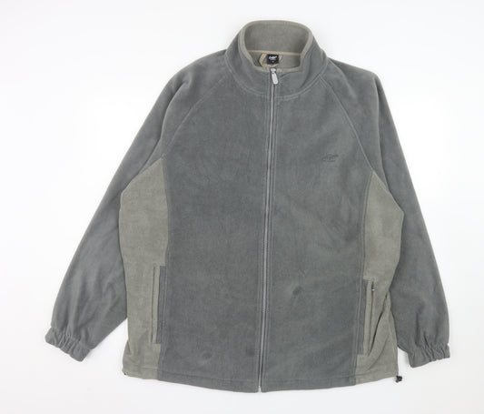 Cotton Traders Men's Dark Steel Full Zip Fleece Sweatshirt XL