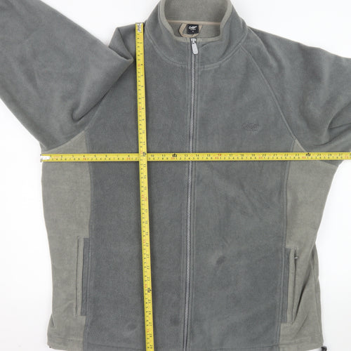 Cotton Traders Men's Dark Steel Full Zip Fleece Sweatshirt XL