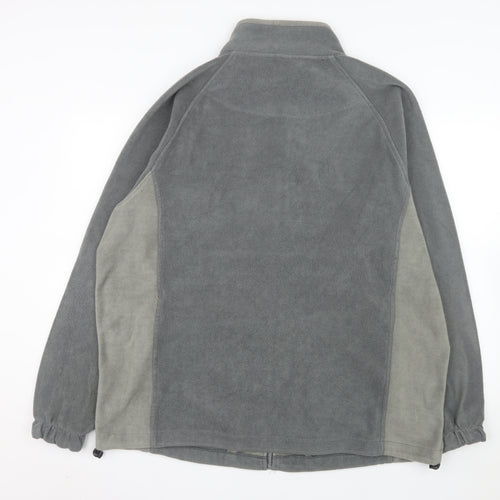 Cotton Traders Men's Dark Steel Full Zip Fleece Sweatshirt XL