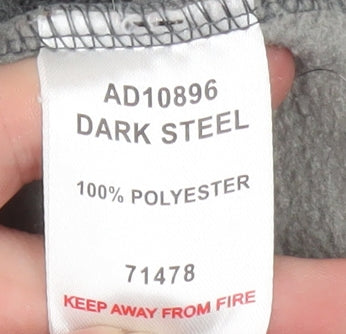 Cotton Traders Men's Dark Steel Full Zip Fleece Sweatshirt XL