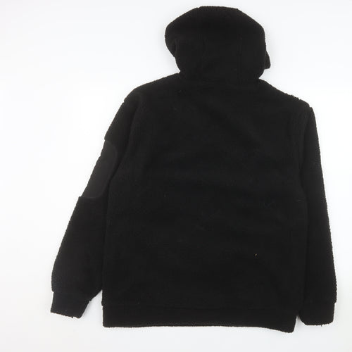 Puma Men's Black Fleece Pullover Hoodie Size M