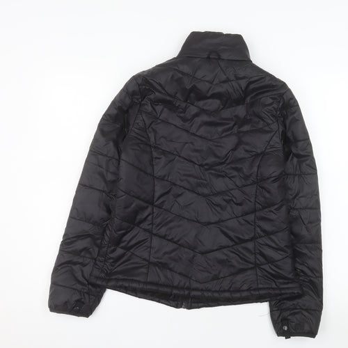 Jessica Simpson Women's Black S Puffer Jacket Lightweight Quilted Zip