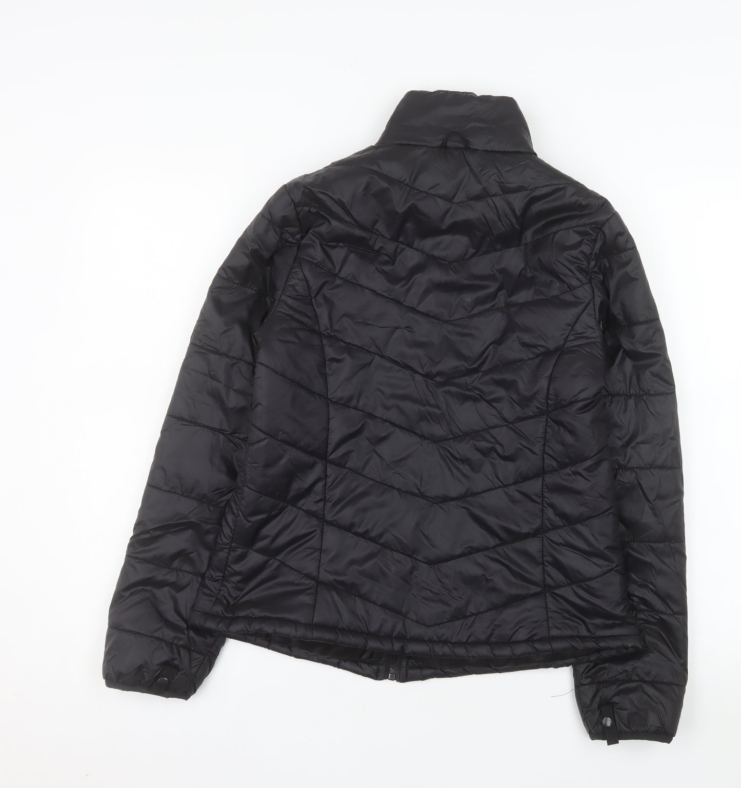 Jessica Simpson Women's Black S Puffer Jacket Lightweight Quilted Zip