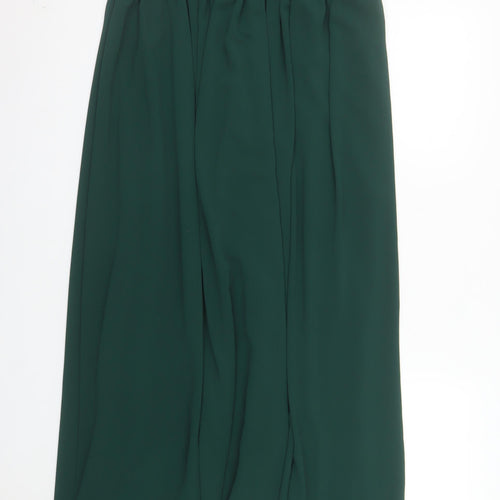 Jarlo Women Green Strapless Maxi Dress Size 14 Formal Chiffon