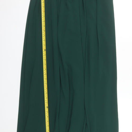 Jarlo Women Green Strapless Maxi Dress Size 14 Formal Chiffon