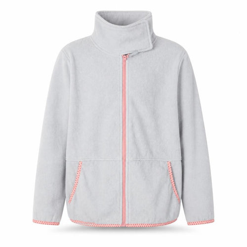 Crane Girls Grey Fleece Zip Jacket 11-12 Years Softshell Lightweight