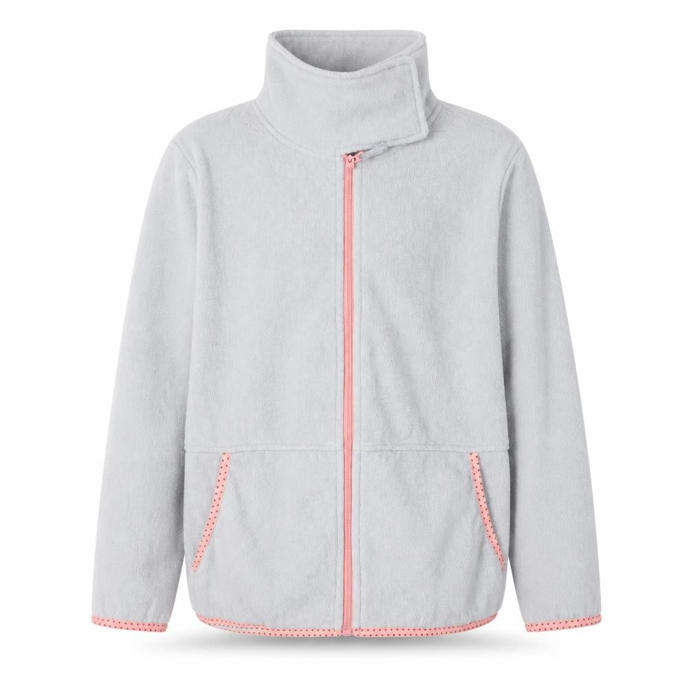 Crane Girls Grey Fleece Zip Jacket 11-12 Years Softshell Lightweight