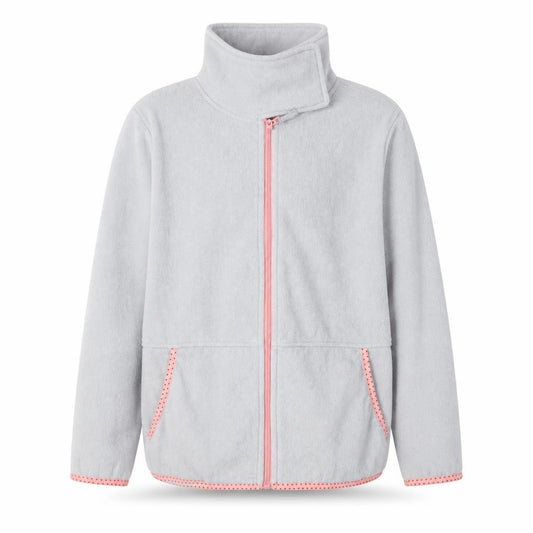 Crane Girls Grey Fleece Zip Jacket 11-12 Years Softshell Lightweight