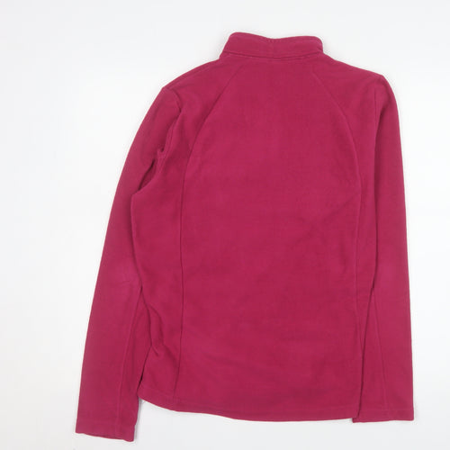 Quechua Women's Pink Fleece 1/2 Zip Pullover Sweatshirt Size 14