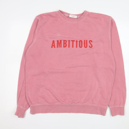 Phenomenal Women Pink Ambitious Graphic Pullover Sweatshirt Medium