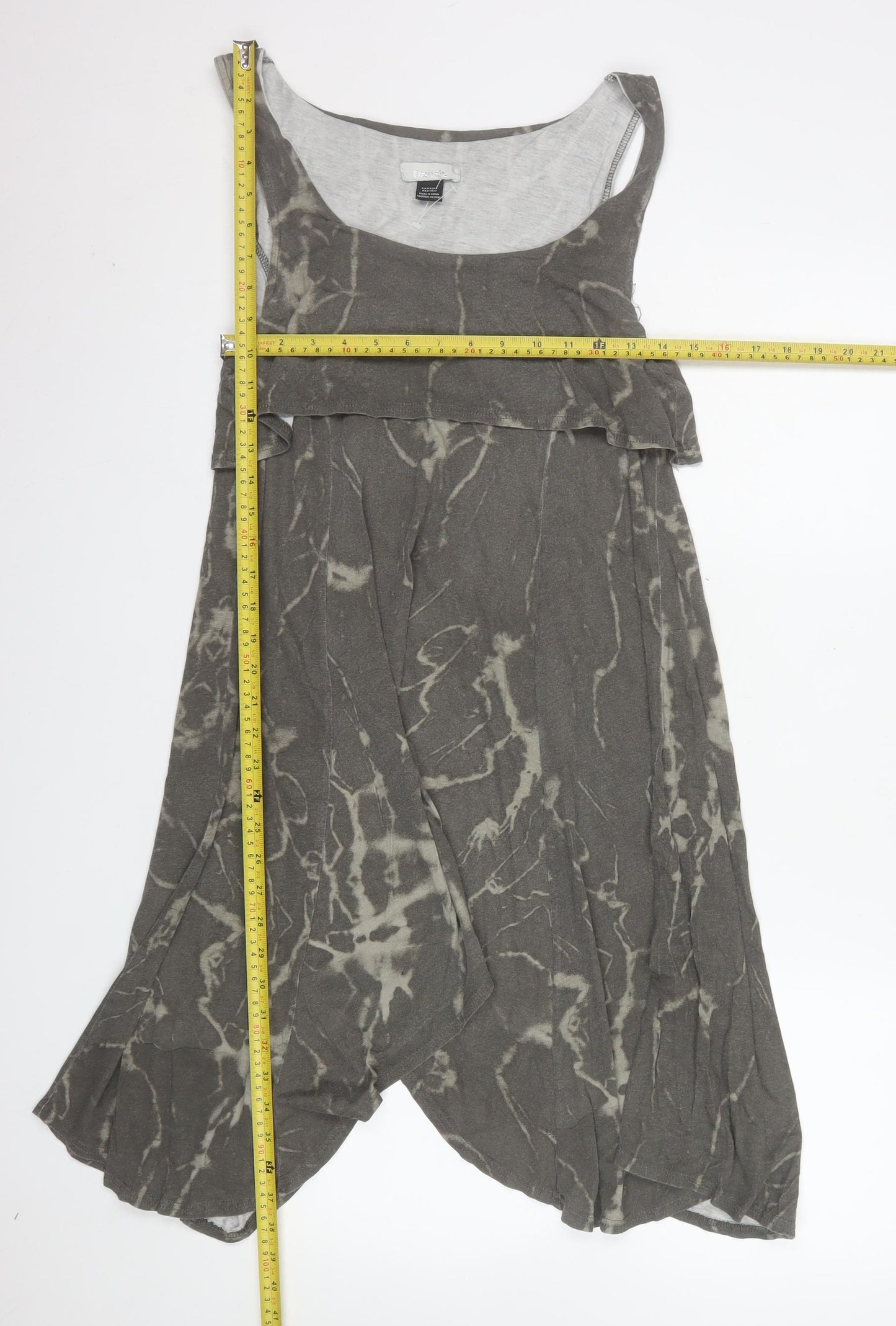 Bench Womens Grey Tie-Dye Camisole Tank Top Size M