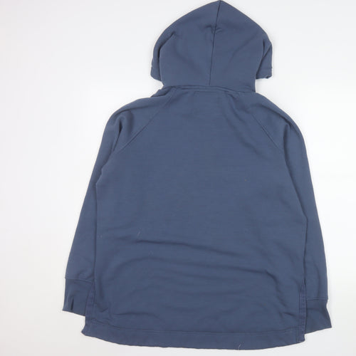 JACHS Girlfriend Men's Blue Pullover Hoodie Size L Jersey Cotton Blend