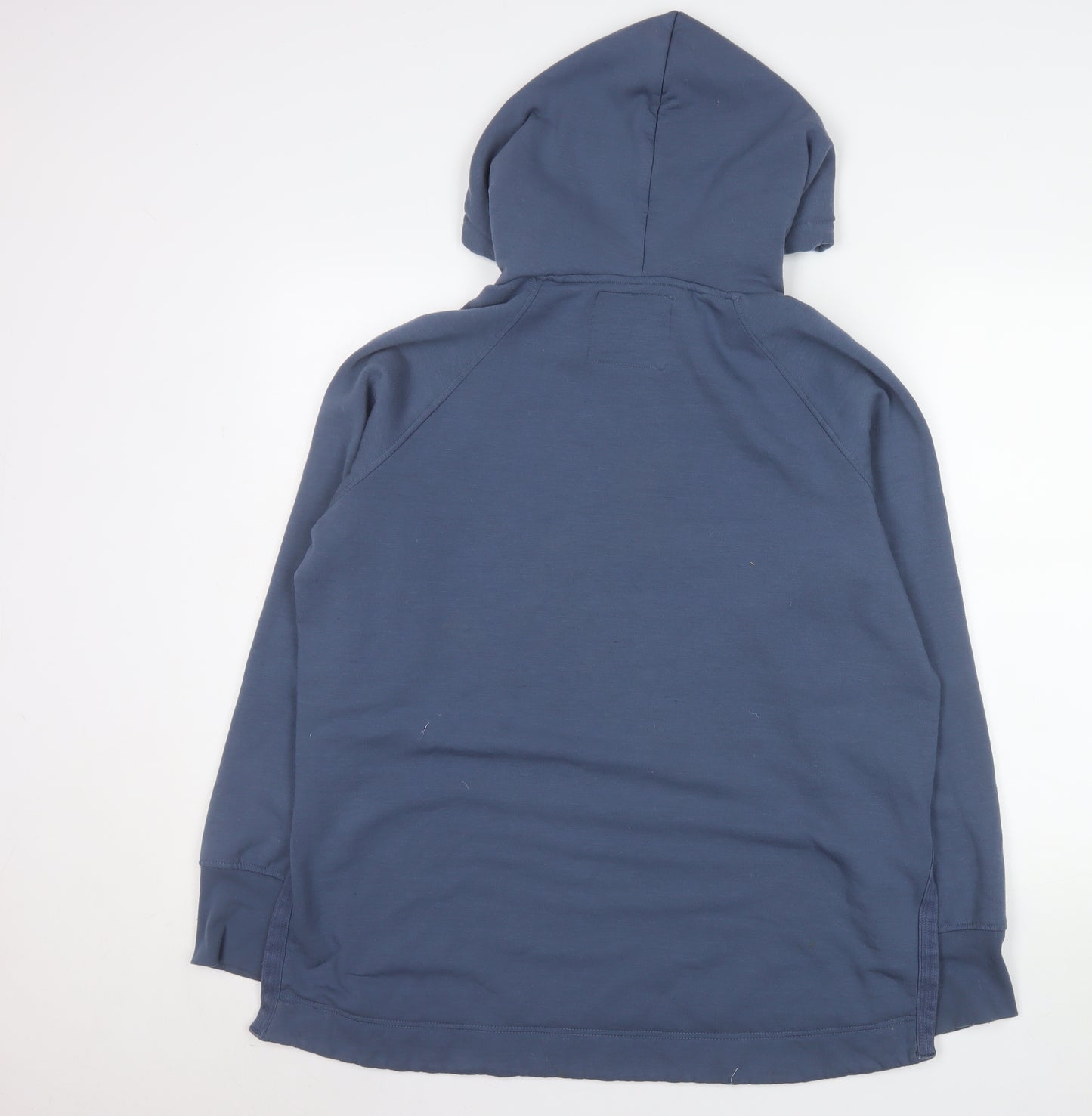 JACHS Girlfriend Men's Blue Pullover Hoodie Size L Jersey Cotton Blend