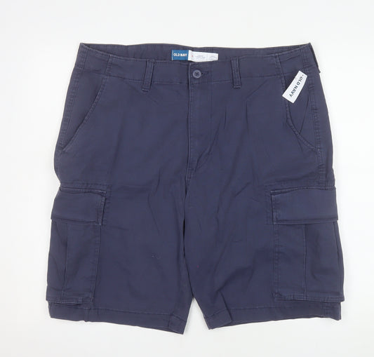 Old Navy Men's Blue Cargo Shorts Size 38 Built-In Flex Cotton