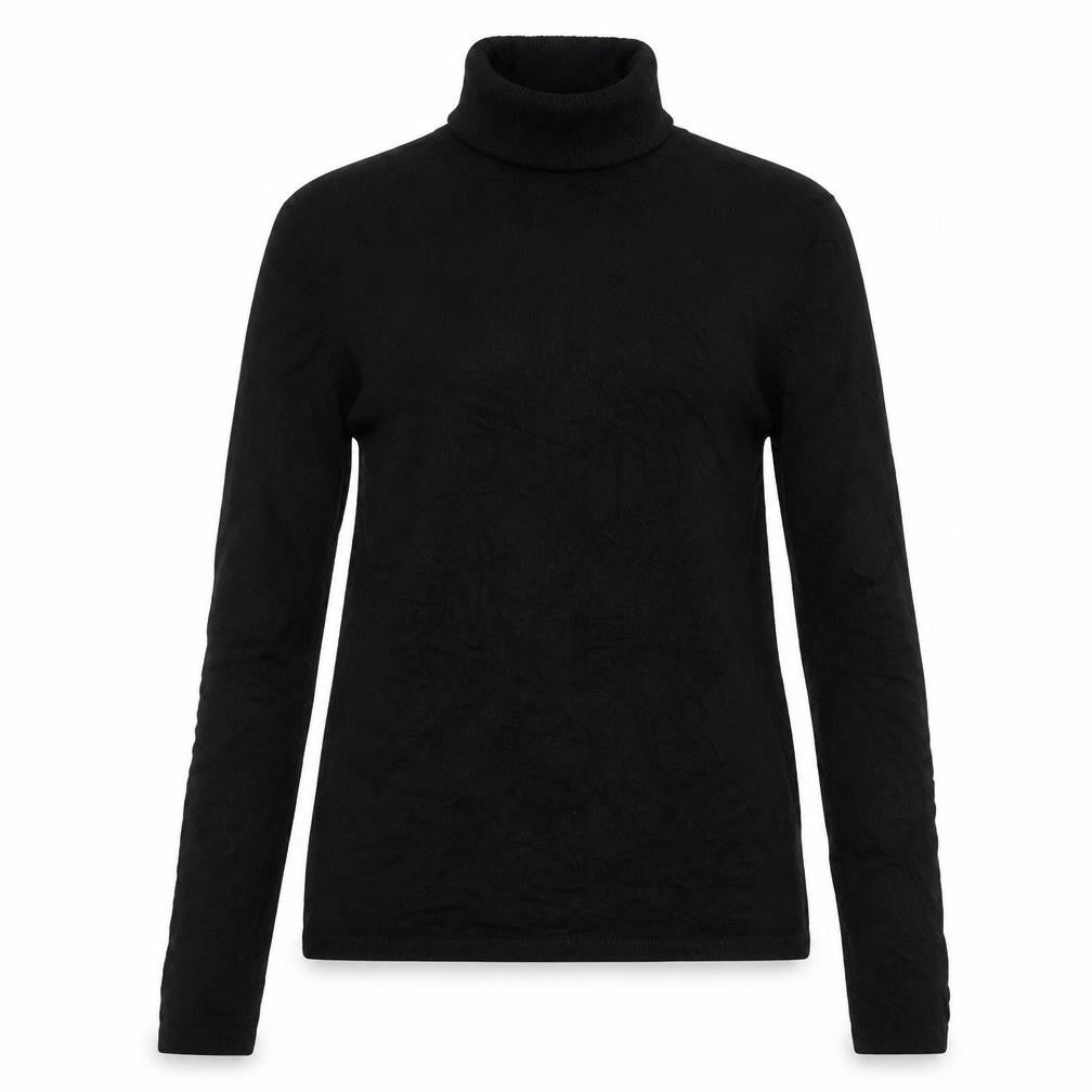 Front view of Coast Women's Black Roll Neck Long Sleeve Jumper, size 12