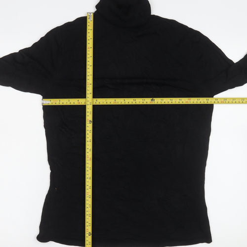 Coast Women's Black Roll Neck Long Sleeve Jumper Size 12
