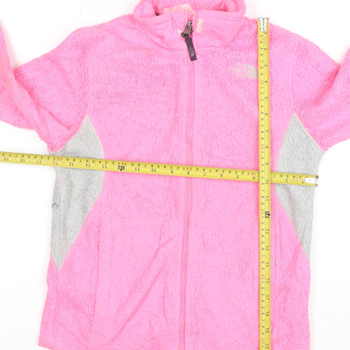 The North Face Teens Pink Full Zip Fleece Jacket M