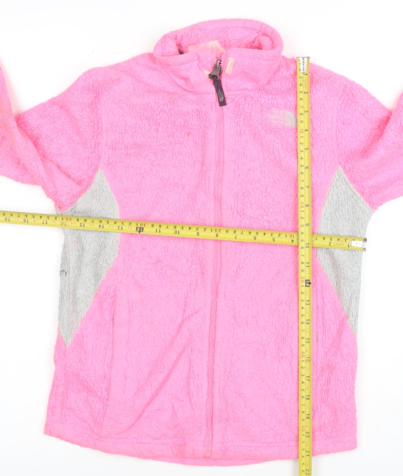 The North Face Teens Pink Full Zip Fleece Jacket M