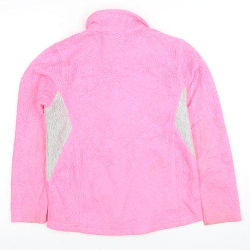 The North Face Teens Pink Full Zip Fleece Jacket M