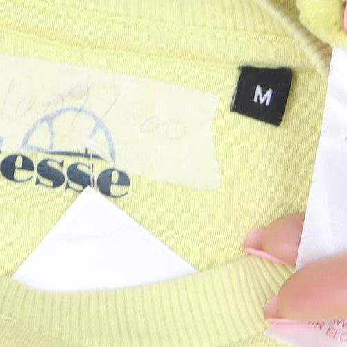 Ellesse Womens Yellow Crew Neck Pullover Sweatshirt M