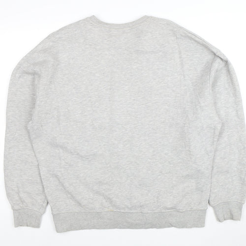 Disney Women Grey Maleficent Graphic Pullover Sweatshirt XS