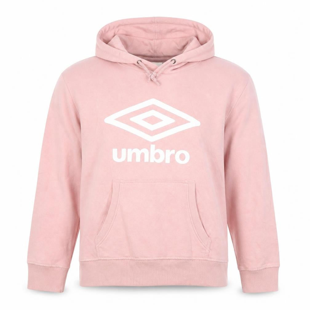 Umbro Women's Pink Pullover Hoodie Size M Cotton Blend Logo Sportswear