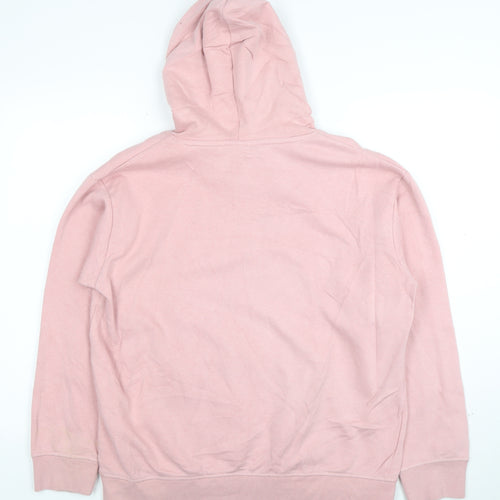 Umbro Women's Pink Pullover Hoodie Size M Cotton Blend Logo Sportswear