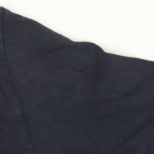 Hugo Boss Men's Blue Graphic Logo Cotton Crew Neck T-Shirt Size M