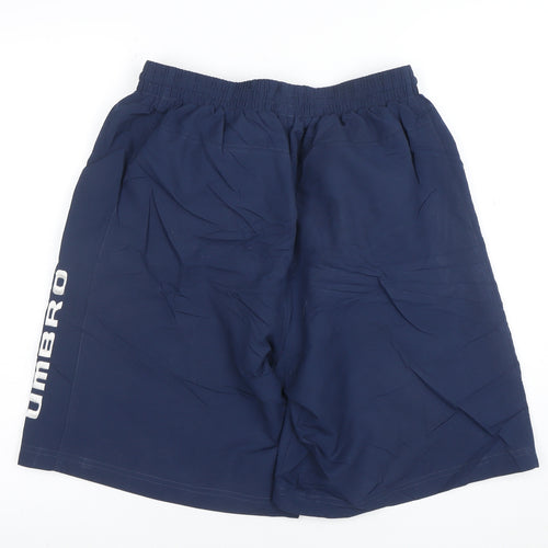 Umbro Men's Blue L Swim Shorts Polyester Quick Dry