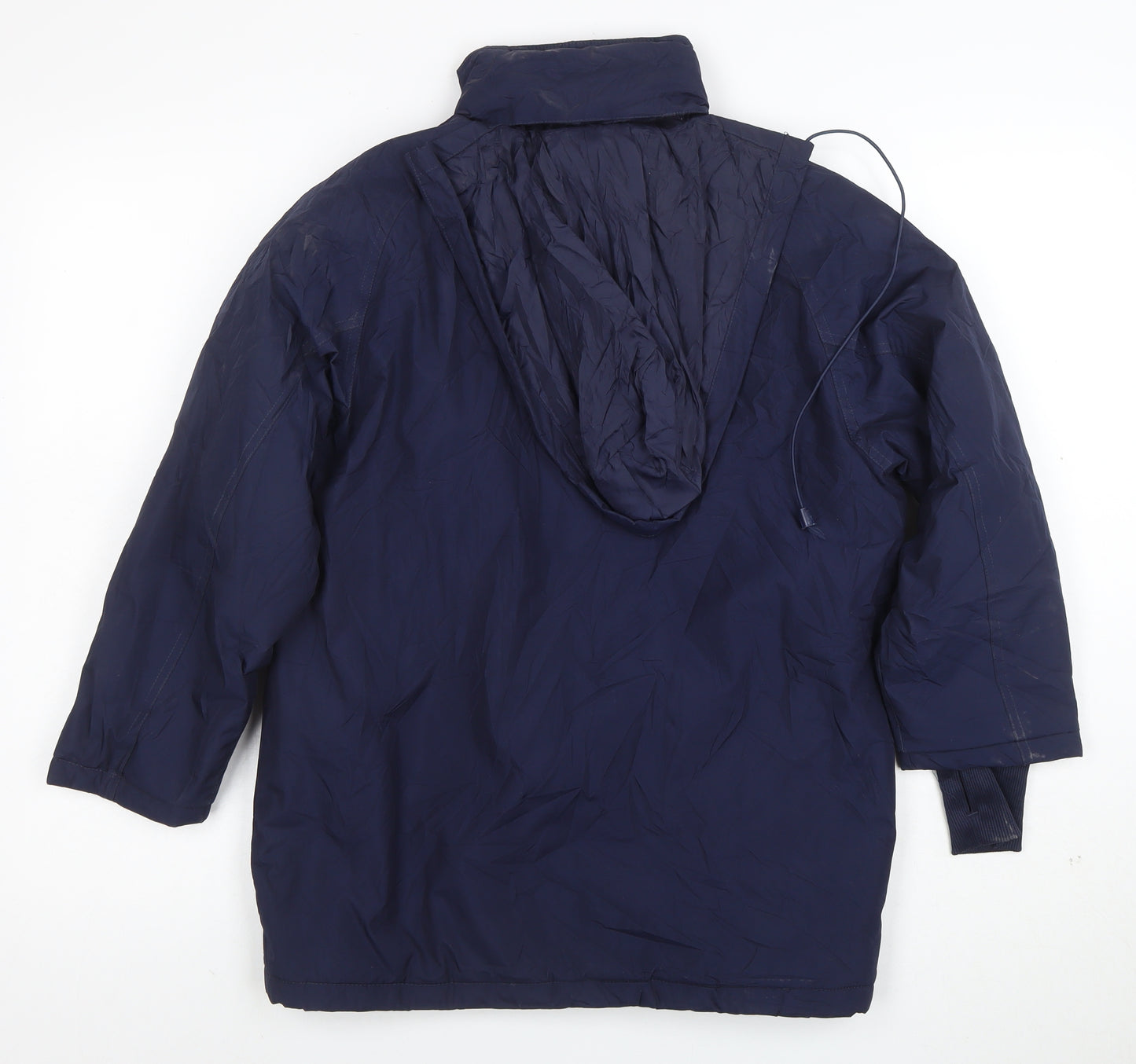 Umbro Boys Blue Waterproof Hooded Puffer Jacket 2XS Winter Football Coat