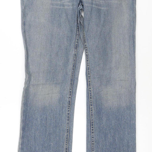 Lee Men's Blue Straight Leg Atlanta Denim Jeans Size 29x32
