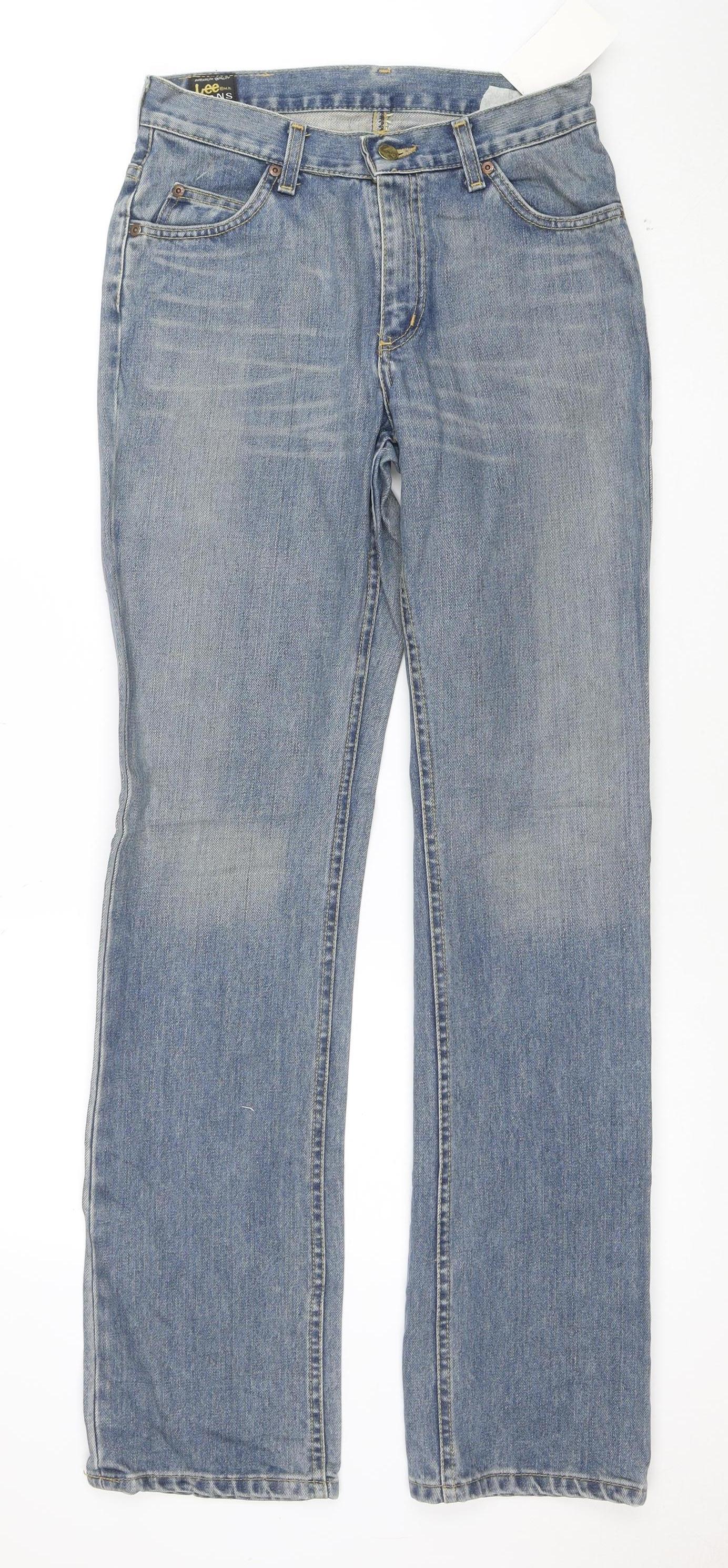 Lee Men's Blue Straight Leg Atlanta Denim Jeans Size 29x32
