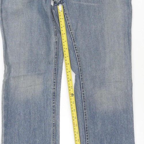 Lee Men's Blue Straight Leg Atlanta Denim Jeans Size 29x32
